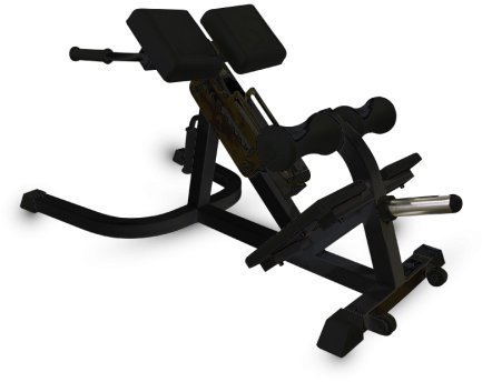 Тренажёр Barbell МВ 2.15 для разгибания спины (Гиперэкстензия) чёрный