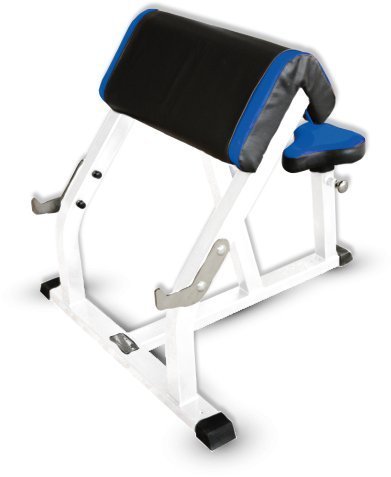 Скамья для бицепса Barbell МВ 2.17 с сиденьем (Скамья Скотта с сиденьем) белый