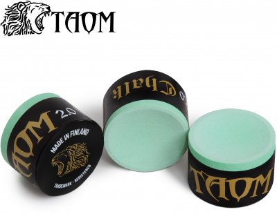 Мел Taom Chalk Snooker 2.0 Green в индивидуальной упаковке 1шт.