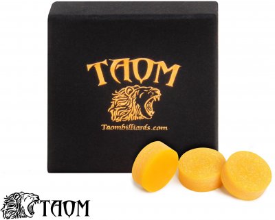 Наклейка для кия Taom 2.0 Break&Jump Yellow ø14мм в индивидуальной упаковке 1шт.