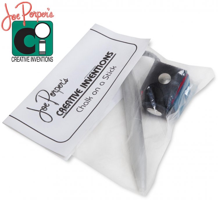 Держатель для мела Joe Porper`s Chalk On A Stick алюминий/кожа серебро