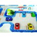 Детский игровой ковер "Трафик", голубой 80х150