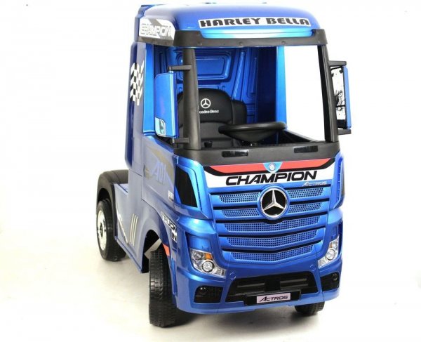 Детский электромобиль Mercedes-Benz Actros HL358 синий глянец
