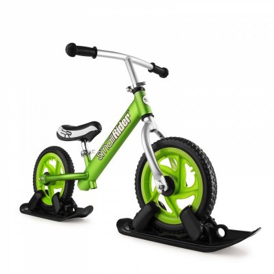 Combo Drift - Беговел из алюминия с лыжами и колесами Small Rider Foot Racer EVA (зеленый)