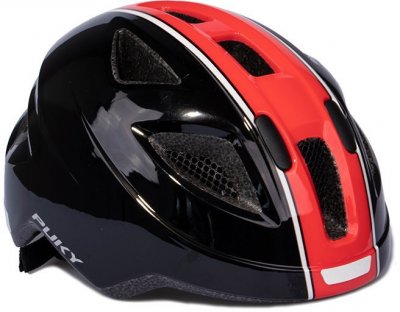 Шлем Puky M (51-56) 9596 black/red черный/красный