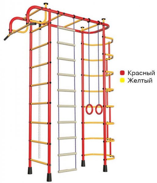 Спортивный комплекс Пионер 2М красно/жёлтый