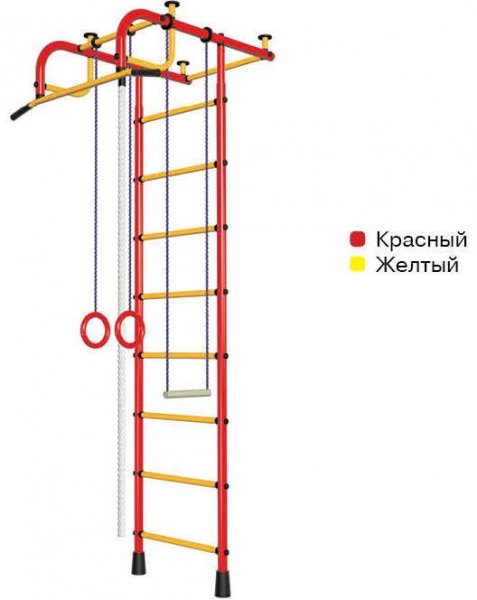 Спортивный комплекс Пионер 1М красно/жёлтый