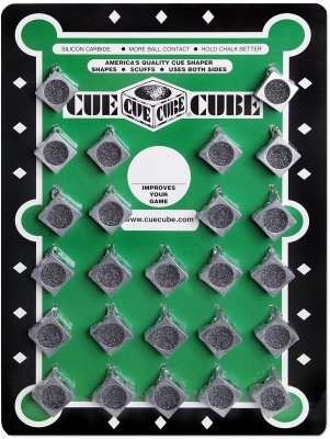 Инструмент для обработки наклейки Cue Cube серебро дисплей 25шт.