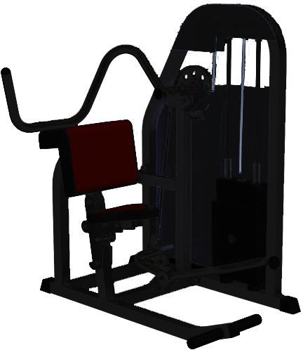 Тренажёр Barbell МВ 3.1 для развития зубчатых мышц (грузоблок) (Пулловер) чёрный