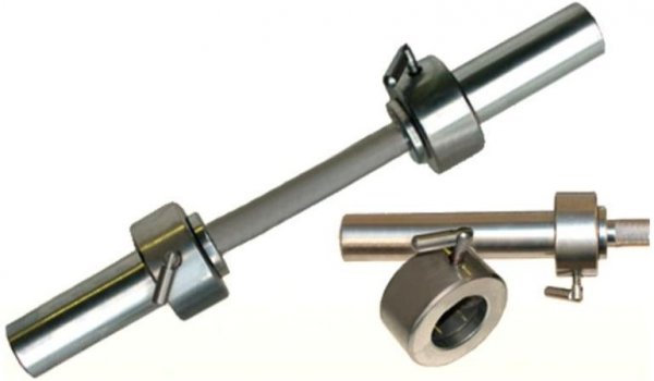 Гриф гантельный Barbell d 50 мм металлическая ручка/стопорный L530 мм