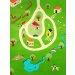 Детский игровой ковер "Дача", бирюзовый 100х150