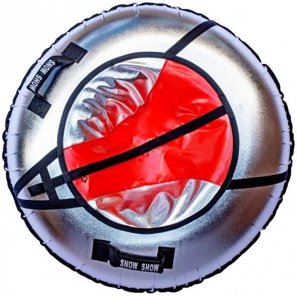 Санки надувные Тюбинг RT NEO красно-серый металлик, диаметр 105 см